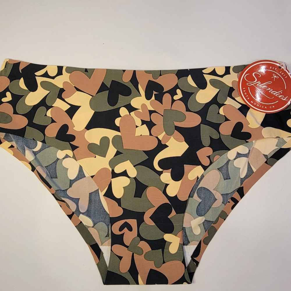Splendies Panties, Multicolored hearts, Size M